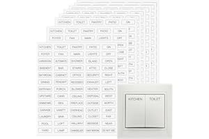 GSCWLD 650 PCS Light Switch Labels,Transparent Switches Identification Stickers Label for Home Office