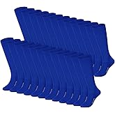 Haysandy 24 Pairs Soccer Socks Youth Football Softball Baseball Team Sock Bulk Unisex High Long Tube Sport Sock