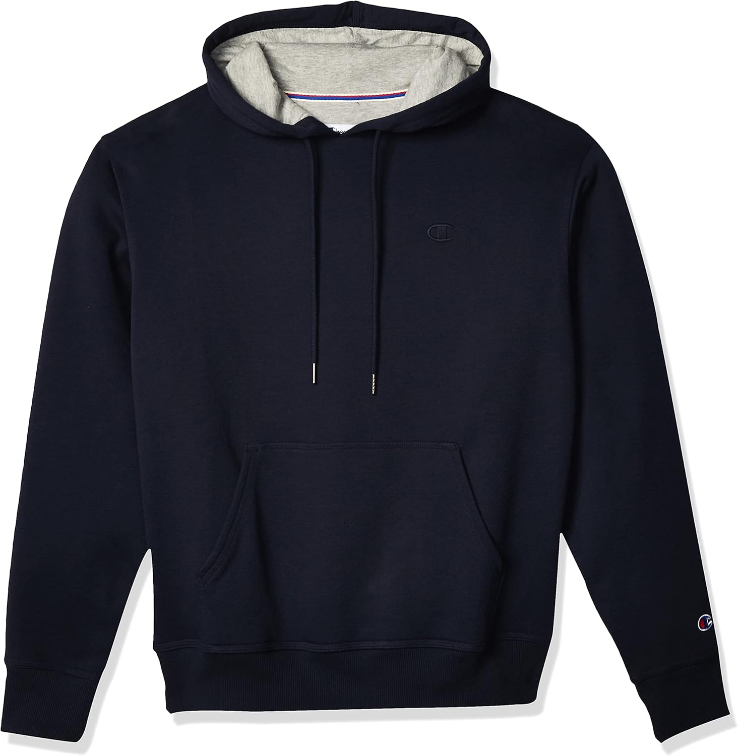 Champion Men's Powerblend Fleece Hoodie, C Logo