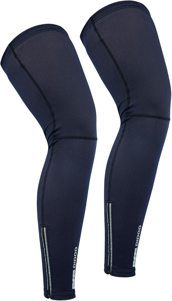 Didoo Cycling Leg Warmers Men (Pair) Calf Compression Thermal Fleece