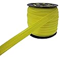 Yellow Fold Over Elastic 5/8 inch 15mm Elastic Bands for Sewing 40 Yards Wide Elastic Headbands Stretchy Ribbon for Crafts-Elastic Straps Trim for Girls Hair Ties-Bow-DIY Projects-Clothes