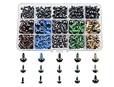 TOVOT 264 PCS Colorful Safety Eyes 6 mm- 12 mm