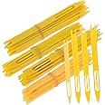 Veemoon 40pcs Fishnet Repair Tool Braid Accessories An Fittings Fishing Tackle Plastic Fishing Net Repair Kit Cast Net Mending Needle Fishing Netting Needle Shuttles Net Repair Tool Yellow