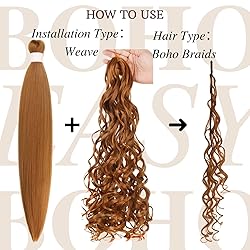 Honey Blonde Braiding Hair Pre Stretched Synthetic