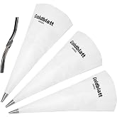 Goldblatt 4 Pieces Masonry Grout Mortar Bag Set with Brick Jointer for Tile | Heavy Vinyl Made, Grout Gun, Heat Sealed Seam, Reusable Design, Cement Application, Stone Block Work, Caulking Projects
