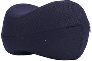 ZASCHMOY Memory Foam Knee Pillow - Removable Cover & Washable Side Sleep Leg Cushion for Pregnancy & Sciatica Relief - Perfec