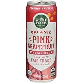 Whole Foods Market Organic Pink Grapefruit Soda, 11.2 FZ