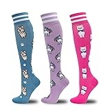 fenglaoda Compression Socks for Women Men 3 Pairs