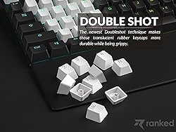 Ranked Rubber Keycap Set | Double Shot Translucent