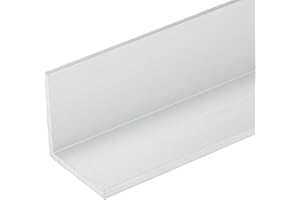 RANDALL MANUFACTURING CO., INC 96"L x 1"W x 1/16"T Clear Anodized Aluminum Angle (3 Pack) Made in USA 8 FT 1" Angle