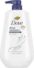 Dove Body Wash Deep Moisture for 24hr Lotion-Soft Skin Moisture Moisturizing Skin Cleanser with No Sulfates No Parabens 30.6 