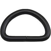 Wuuycoky Black D Rings Buckles D-ring Non-welded For Webbing Strapping 0.5" / 0.6" / 0.8" / 1" / 1.25" / 1.5" / 2" Optional