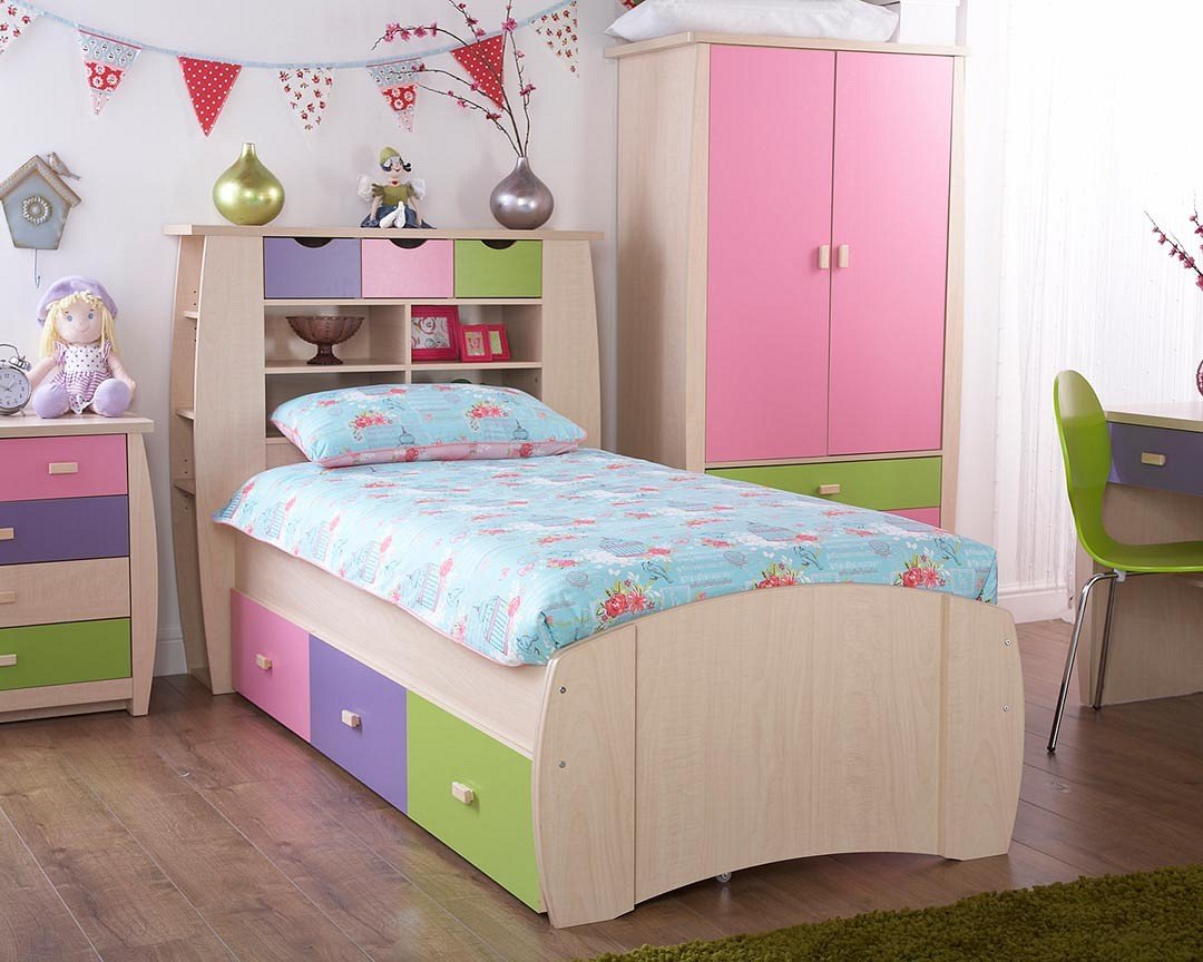 Sydney Single Cabin Bed Including 3 Drawers Pink Children S