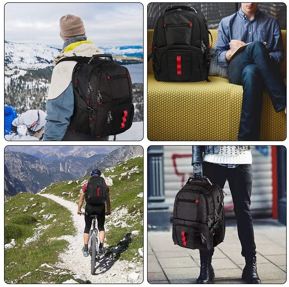 YOREPEK Laptop Backpack for Men, Large 17 Inch Durable Travel Backpack Water Resistant, Airline