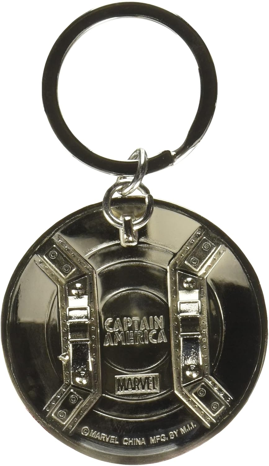 Marvel Captain America Shield Pewter Key Ring at  Men’s Clothing store: Key Chains