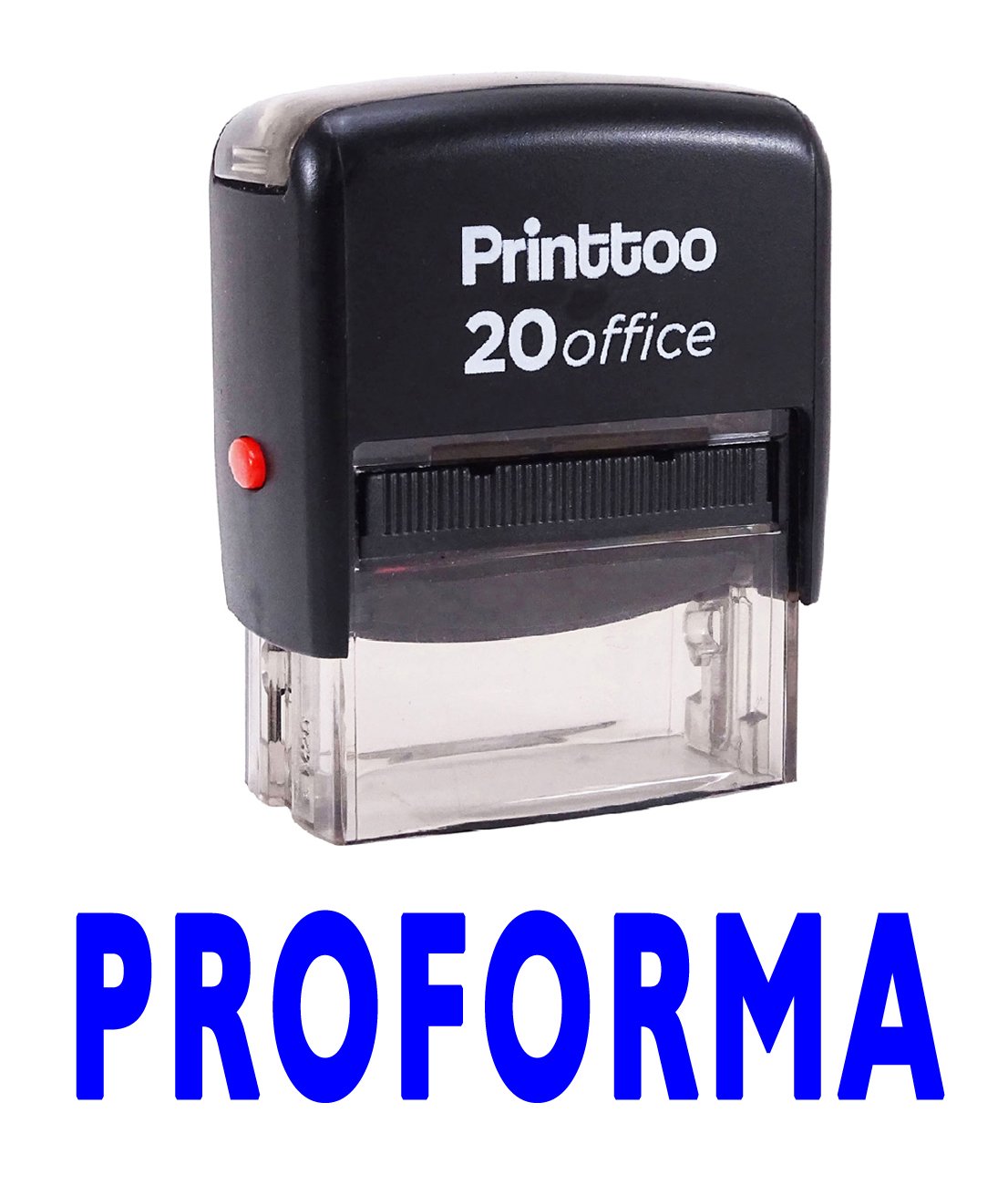 Printtoo PROFORMA Self Inking Rubber Stamp Office Stationary Custom Stamp-Blue
