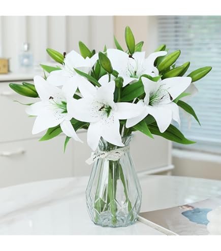 Amazon.com: Sunnyskar Artificial Lillies Lily Flower Buh Best