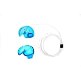 Medical Grade Doc's Pro Ear Plugs - Non Vented Blue or Pink - S, M, or L (Large, Blue)