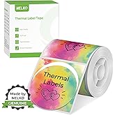 Thermal Labels for Nelko PM220 Label Maker, 2 inch (50mm) Round Thermal Label, Waterproof, Multi-Purpose Label Tape, 1 Roll of 150 Self-Adhesive Thermal Paper (Gradient Color)