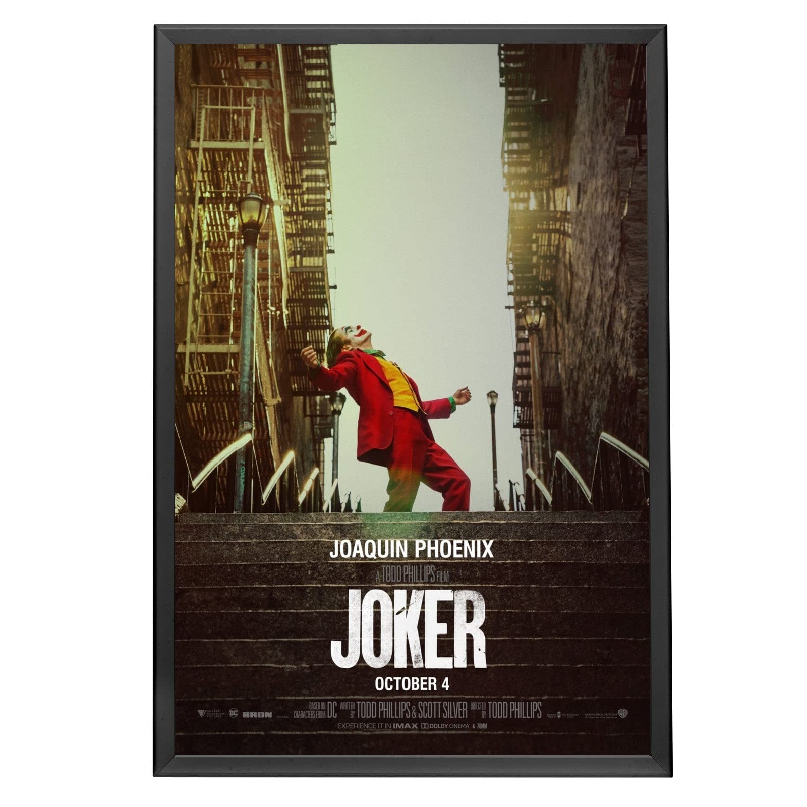 Photo 1 of SnapeZo 27x40 Movie Poster Frame, Black, 1.25 Inch Aluminum Profile, Front-Loading Snap Frame, Wall Mounting, Professional Series for One Sheet Movie Posters