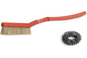 FOOTLESS BIRD Rock Climbing & Bouldering Brush, Ergonomic, High Density Wild Boar's Thick Hair Bristles, 100% Recyclable, Strong Outdoor & Indoor FREE Spiky Ring