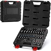 Mayouko 55PCS Magnetic Nut Driver Set, Impact Driver Bit Set, Deep Nut Driver Set,Impact Socket Adapters, Wing Nut Driver, Bi