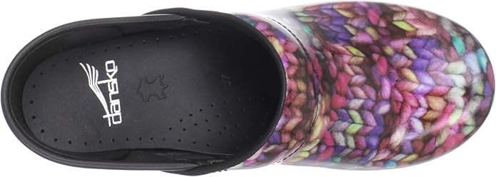 dansko funky knit clogs
