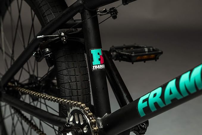 framed defendant bmx bike