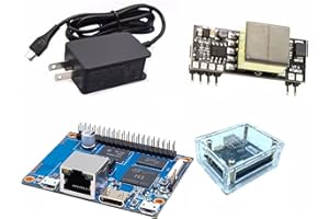 Banana Pi BPI-P2 Zero Single Board Computer with Case, Allwinner H3 Quad-Core Cortex-A7, 512MB DDR3, 8GB eMMC, PoE Support, A