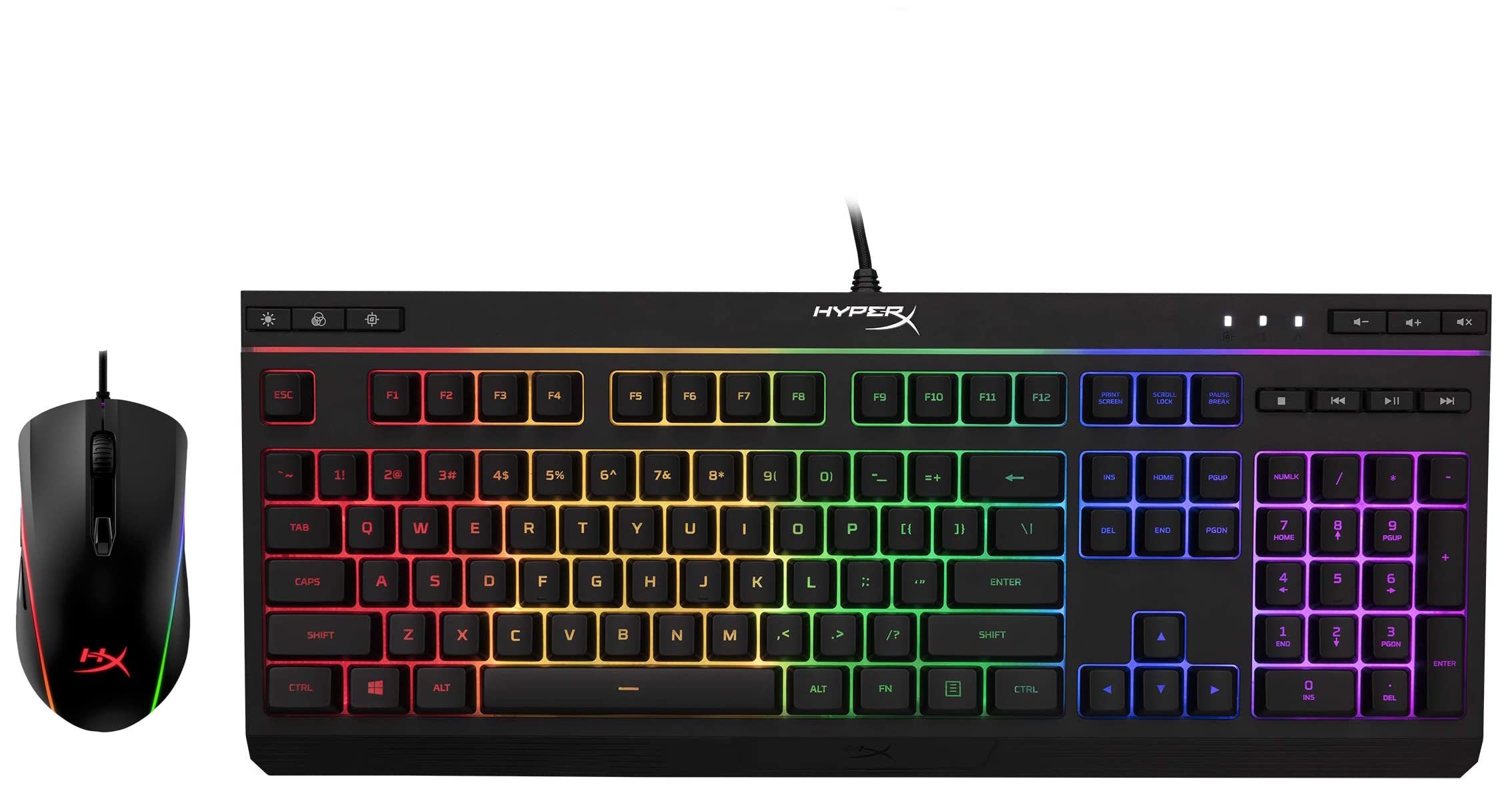 HyperX Alloy Core RGB Gaming Keyboard and Pulsefire Surge RGB Gaming Mouse Bundle
