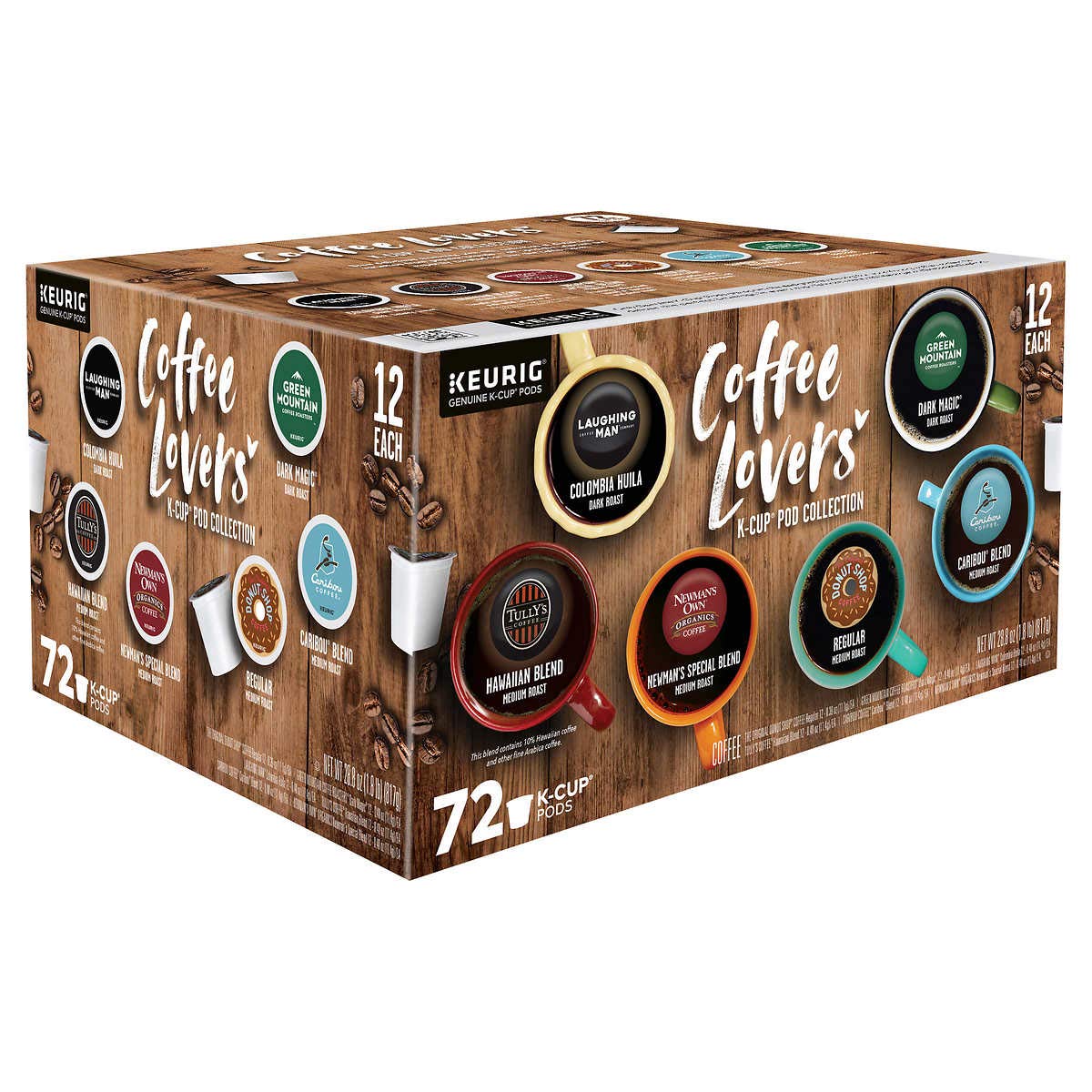 Keurig Green Mountain Coffee Lovers 72Count K Cup Pods 72-Count