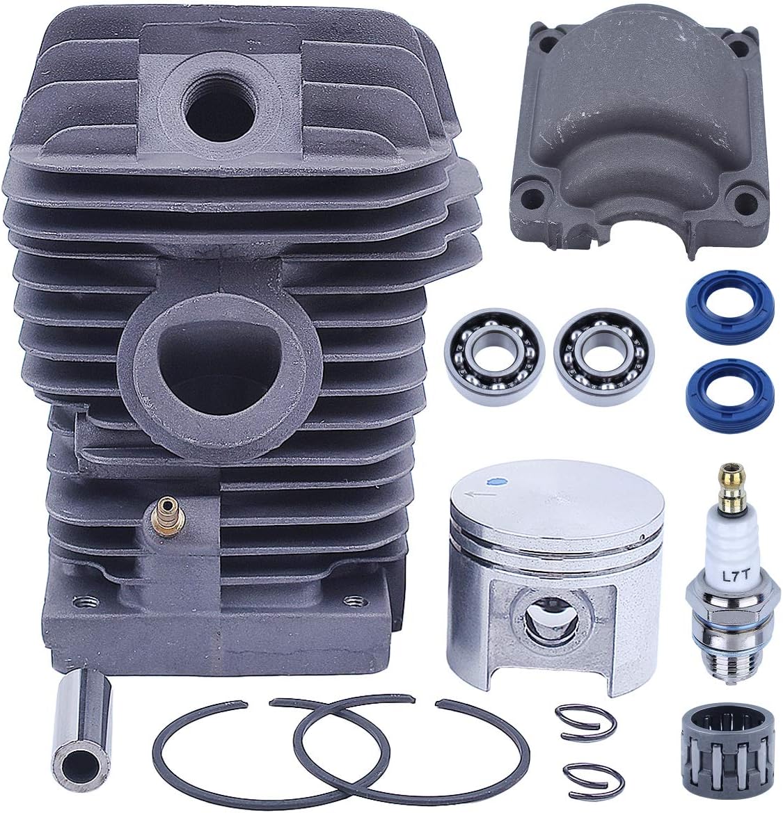 40mm Cylinder Piston Kit for Stihl MS210 021 MS 210 Chainsaw with Crank Bearing Oil Seals Engine Pan Needle Bearing Spark Plug Replacement Parts for 1123 020 1216 11230201216 - Image 3