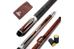 CUESOUL 58 Inch 19oz/20oz Maple Billiard Stick Pool Cue Set 11.5mm/13mm Tip[Weight Adjustable]