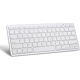 SNGBIRCH Compatible Ultra-Slim Wireless Keyboard iPad Air 2/1 - iPad Pro - iPad Mini 4/3/2/1 - iPad 4/3/ 2 - iPhone 6/6S and Other Bluetooth Enabled Devices - iPad Wireless Keyboard,(White)