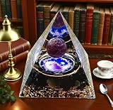 ycyingcheng Ogan Pyramid Obsidian Amethyst Energy Natural Protection Stone 6CM view 8