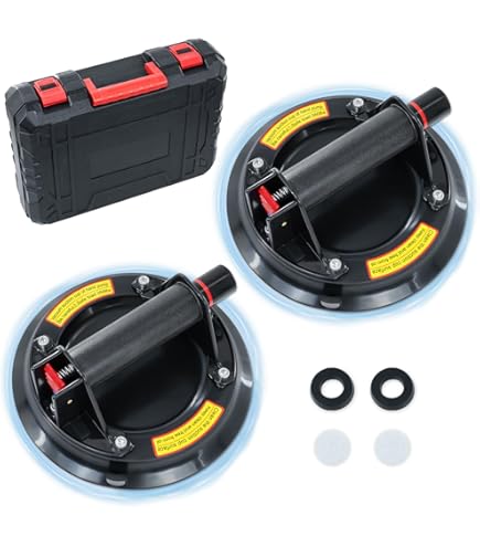 4.5" Heavy Duty Aluminum Suction Cup – Dent Puller, Glass & Granite Lifter (IUS)