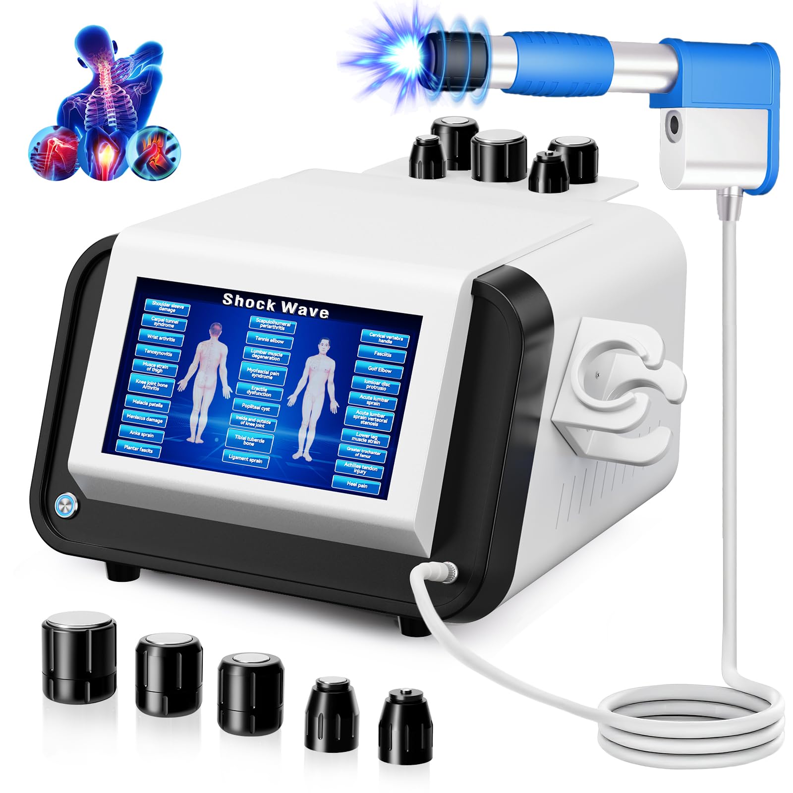 Photo 1 of Shockwave Therapy Machine Extracorporeal Shock Wave Therapy Machine Pain Relief for Muscles and Joints, Painless, Non-Invasive No Side Effects, Ideal for Rehab & Gym Home Use
