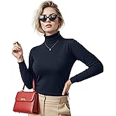 NY Threads Women's Turtleneck Long Sleeve Shirt Slim Fit Thermal Base Layer Tops