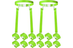 Peryiter 2/12/24/36 Player Flag Football Belt, Adjustable Football Belts and Flags for Kids Youth Adult Sport Team Training(F