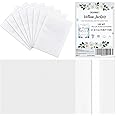 120 Pcs Vellum Jackets - Pre-Folded Bulk Transparent Paper Envelope Liners for 5''x7'' White CardStock Vellum Wedding Invitat