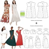 Style Arc Sewing Pattern - Trinnie Woven Dress Plus Extension Pack Bundle (Sizes 10-22)