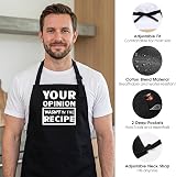 Funny Cooking Apron for Men & Women, Adjustable BBQ Gift view 2