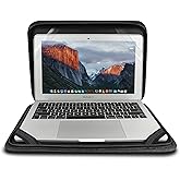 iBenzer Laptop Sleeve 11 inch Computer Carrying Bag PC Folio Case Compatible with MacBook Air 11 Chromebook Ultrabook Notebook Surface Book HP Dell Lenovo Yoga Acer Asus Apple, Black LS-FL11-BK