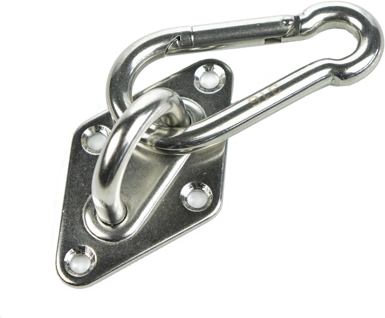 Skaize CX66 Universal Hammock Wall Anchor Stainless Steel Ceiling Hook with Carabiner for Punch Bag, Hanging Chair, Swing Maximum Load 150 kg