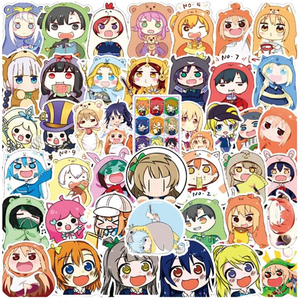 Tiyila 50pcs/set anime cartoon bumper sticker decals car sticker