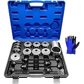 40Pcs Pull and Press Sleeve Kit, Bushing Press Kit for Most Engine Cars | Universal Bearing Bushing Seal Removal Installation Tool Kit 4 Pulling Spindles with Nuts Case