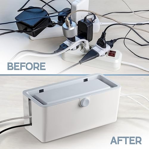 KinderSense® Cable Management Box Cord Organizer with Child