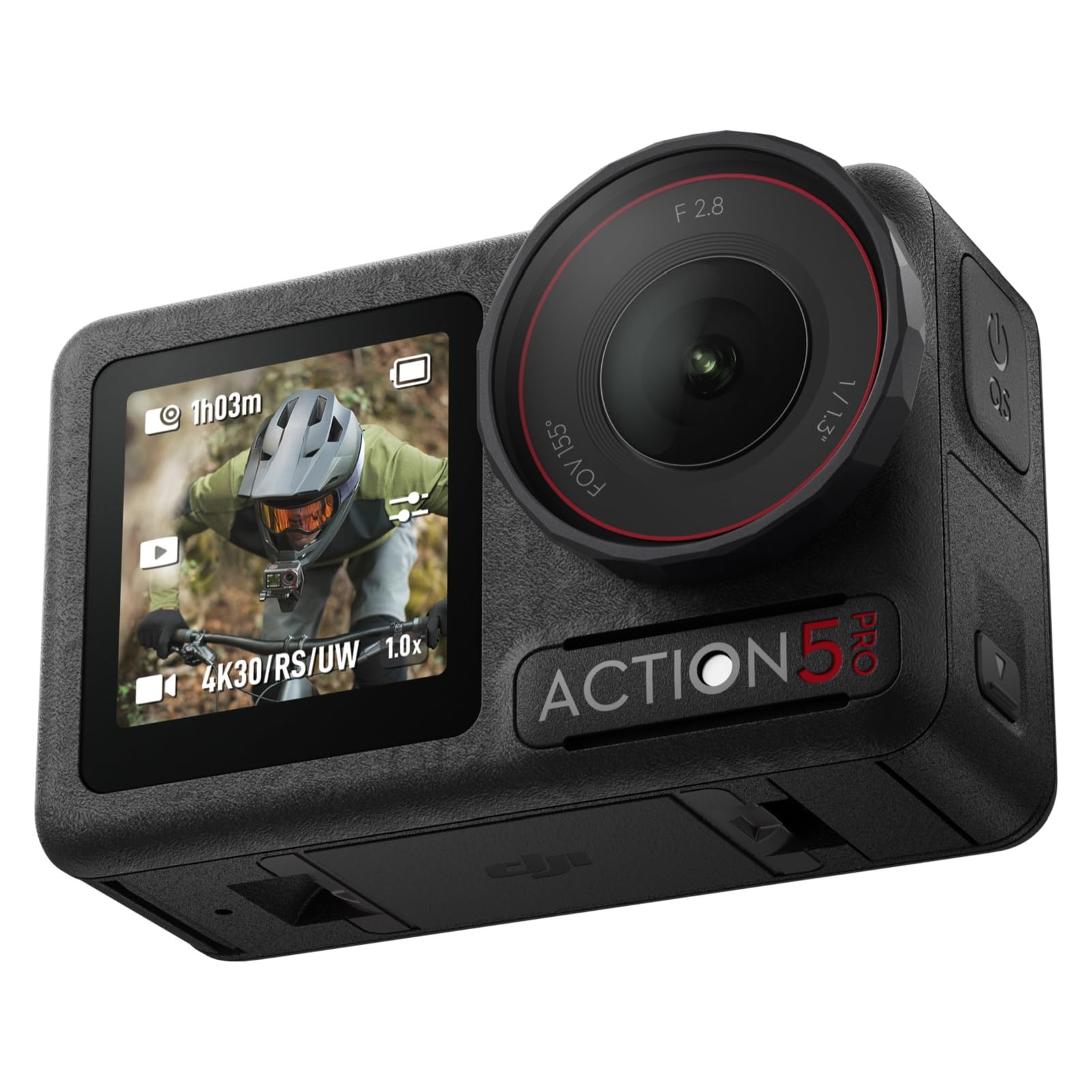dji Osmo Action 5 Pro Pack Estándar: cámara Deportiva, Sensor 1/1.3", vídeo 4K/120 fps, Seguimiento de Objetivos, estabilización, 2 Pantallas táctiles OLED, cámara de acción 4K para Deportes y Vlogs
