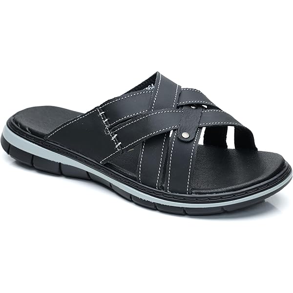 Chaussure Homme Men's Trendy Slip On Slide Sandals, Summer Casual