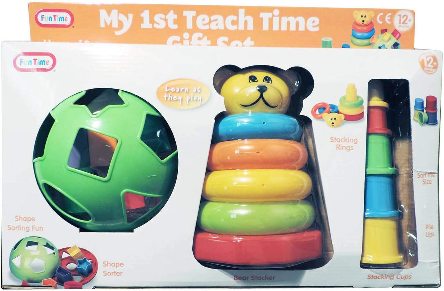 Unbekannt Fun Time - My First Teach Time - Stacking & Plug Toy